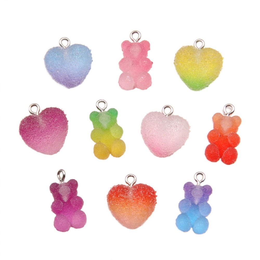 Resin Craft Projects - Breloques en résine bonbon, 20 pièces,