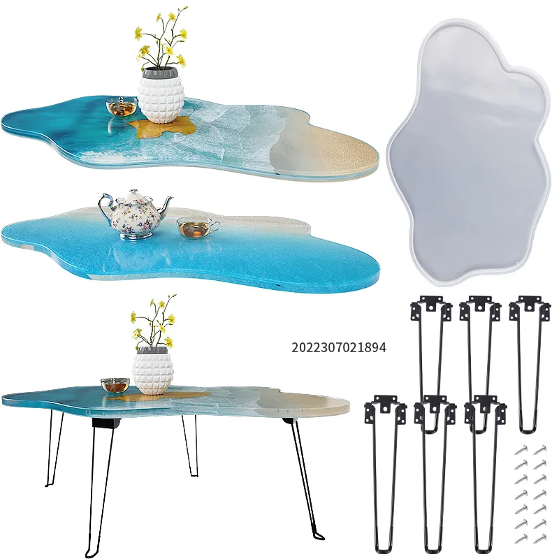 Resin Ocean Wave Mold - Grand plateau irrégulier de 61cm, résine