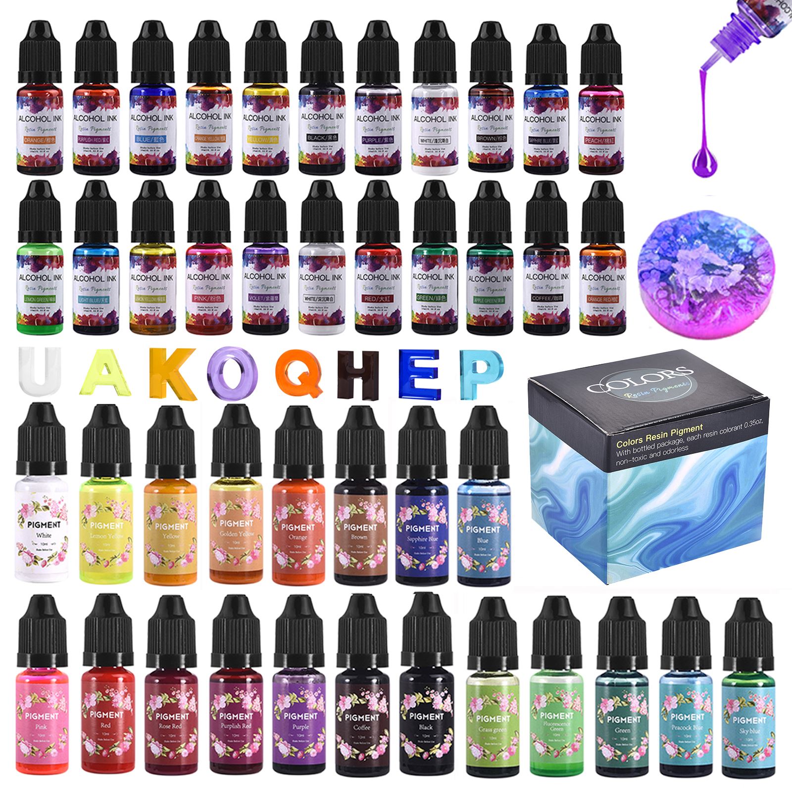 Kit de pigments en résine, 1 e - Resin Pigment Set avis et prix